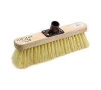 Newman and Cole Wooden Broom Head with Plastic Fixing Bracket Connector