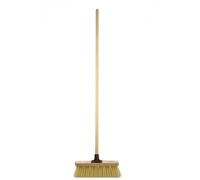 Newman & Cole Indoor Sweeping Broom With Soft Bristles And Wooden Handle