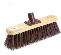 Newman & Cole Newman And Cole 12'' Stiff Synthetic Replacement Broom Head - Durable Outdoor Yard And Garden Sweeping Brush Head