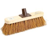 Newman & Cole Newman And Cole 12" Wooden Broom With Soft Natural Coco Bristle(Head Only)