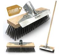 Newman & Cole Stiff Wire Outdoor Yard Brush Scraper Patio And Block Paving Weed Remover Heavy Duty Broom