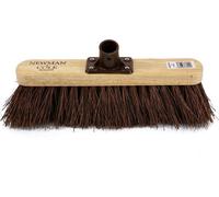 Newman & Cole Traditional Stiff Bassine Replacement Broom Head 12" All-Weather Yard Brush