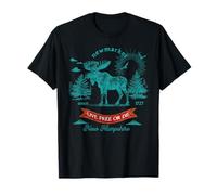 Newmarket New Hampshire Moose Mountain Vintage Souvenir T-Shirt