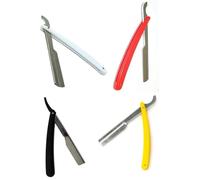 NEWMAX DARBEE Professional Straight Razor Turkish Barber Style Black, White, Red and Yellow (4 Colours) 4Pcs of Mix Colour & 12Pcs Full Box (Red, Black, Yellow, White, Pack of 4 (One-One Pc))