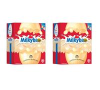 NewMilky bar White Chocolate Easter Egg 180g & Milky Way Large Milk Chocolate Easter Egg 163g - Easter Eggs Gifts for Women Men & Kids - Easter Egg Hunts 2026 (Pack Of 2, Milky Bar Egg)