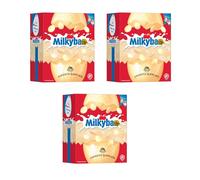 NewMilky bar White Chocolate Easter Egg 180g & Milky Way Large Milk Chocolate Easter Egg 163g - Easter Eggs Gifts for Women Men & Kids - Easter Egg Hunts 2026 (Pack Of 3, Milky Bar Egg)