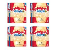 NewMilky bar White Chocolate Easter Egg 180g & Milky Way Large Milk Chocolate Easter Egg 163g - Easter Eggs Gifts for Women Men & Kids - Easter Egg Hunts 2026 (Pack Of 4, Milky Bar Egg)