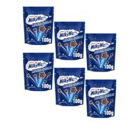 NewMilky Way Magic Stars Milk Chocolate Bites Bag 100g Suitable for vegetarians Perfect for Kids and Adults for Christmas Countdown 2025 (x6)