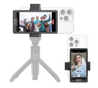 Newmowa 5" Phone Vlog Selfie Monitor Screen,Magnetic Phone Holder,Using Phone Rear Camera for Teleprompter Live Stream Selfie Vlog TikTok,Only Compatible with iPhone (Support 4K 30fps Wired Recording)