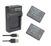 Newmowa DMW-BCG10 DMW-BCG10E Battery (2-Pack) and USB Charger for Panasonic
