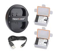 Newmowa DMW-BLF19 Remplacement Battery (2 pack) and Dual USB Charger for Panasonic DMW-BLF19E BLF19 Panasonic DMC-GH5 DMC-GH3 DMC-GH3A DMC-GH3H DMC-GH4 DMC-GH4H DC-GH5S