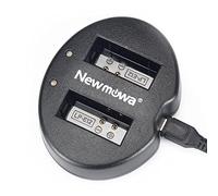Newmowa Dual USB Charger for Canon LP-E12 and Canon EOS M M2 M10 M50 M100 M200 EOS 100D EOS Rebel SL1 EOS KISS X7 PowerShot SX70 HS