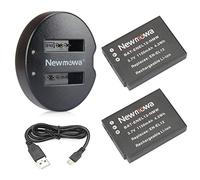 Newmowa EN-EL12 Replacement Battery (2-Pack) and Dual USB Charger for Nikon EN-EL12 and Nikon Coolpix A900 A1000 AW100 AW100s AW110 AW110s AW120 P330 P340 S310 S70 S610 S620 S630 S640
