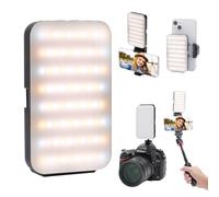 Newmowa Multifunctional Selfie Light with Phone Clip,Rechargeable Portable Light for Phone,Camera,3 Light Modes,Folding Phone Light for Selfie/Video Conference/Zoom Call/Live Stream/Makeup/TikTok