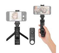 Newmowa Phone Remote Shutter Tripod Shooting Handle with Detachable Remote, Selfie Stick Tripod for iPhone Video Photo Shooting/Zoom/Lens Switching, Compatible with iPhone 12 and above (iOS 15 Above)