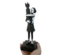 Newmyth Bomb Hugger Girl Statue Sculpture, Resin Art Craft Anti-war Sculpture Desk Decoration Home Decor Living Room Bookshelf Collection Ornament