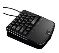 NEWNAN One-Hand Mechanical Keyboard, Wired Gaming Keyboard, 28-Key LED Backlight, Blue Switch, Ergonomic Wrist Strap, for PC Laptop