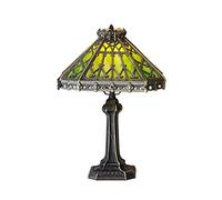 NEWNAN Tiffany Style Table Lamp Tiffany Table Lamp Square Bedroom Bedside Lamp European Palace Luxury Classical Lamp Living Room Study Decoration Tiffany Style Table Lamp (Color : A)