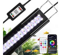 NEWNEN LED Fish Tank Light: DlY Full Spectrum Aquarium Light with Remote&APP Control, Extendable Brackets - Adjustable Timer Brightness Fish Tank Lights with RGB Color Changing for 60-78cm Fish Tank