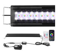 NEWNEN LED Fish Tank Light: DlY Full Spectrum Aquarium Light with Remote&APP Control, Extendable Brackets - Adjustable Timer Brightness Fish Tank Lights with RGB Color Changing for 45-60cm Fish Tank