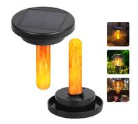 NEWNEN Solar Lights Replacement Top Panel Lantern: Flame Bulb for Solar Light Replacement Top - for Mason Jar Lantern Outdoor Lights 7cm (2 Pack)