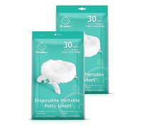 Newnice [60 Counts] Disposable Liners with 200ML Absorbent Pads, Portable Travel Bags Compatible with OXO Tot 2-in-1 Go Potty, Training Liners Fit Most Chairs for Kids, Toddlers