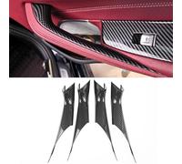 NEWNTSAME Interior Door Handles Protective Covers for BMW 5 Series G30 G31 2017-2022 Car Interior Door Pull Handle Covers for 520i 520d 525d 530e 530i 540d 540i 550i (4PCS Carbon Fiber Color)