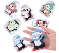Newofview Pack of 6 Reusable Pocket Warmers Children's Hand Warmers for On the Go Pocket Warmer Hand Warmer Penguin Heat Pad for Cold Days on the Go