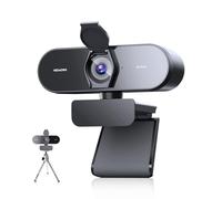 NEWORK 4k Webcam, UHD Webcam 1080P@60FPS, PDAF+CDAF Autofocus, Privacy Cover & Tripod, Plug&Play, Auto Light Correction, 79°FOV, 2 Noise-Cancelling Mics, 4K Web Cam for Streaming/Video Calling/Gaming