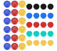 Newoutset 38 Pcs Whiteboard Magnets, Fridge Coloured Notice Boards Planning Round and Mushroom Small Office Magnets for Refrigerator White Home School Picture 2-3CM