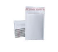 Newpackaging® 100pc White Bubble Padded Envelopes 4/D (180x265mm) C5 Envelopes - Large Letter Parcel Bags with Bubble Wrap Lining and Peel & Seal Strip for Royal Mail Shipping & Postage