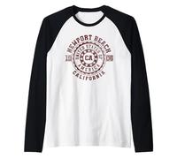 Newport Beach CA | California | Vintage City Apparels Raglan Baseball Tee