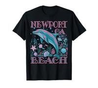 NEWPORT BEACH CA DOLPHIN COLORFUL BEACH SOUVENIR T-Shirt