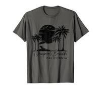 Newport Beach California Surf Vintage Sunset Surfer Retro T-Shirt