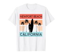 Newport Beach Value Graphic T-Shirt, Men, White, M