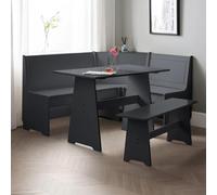 Newport Corner Dining Set - 4 Seater - 109cm - Dark Grey