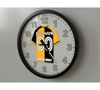 NEWPORT COUNTY 10 INCH (25cm) FOOTBALL WALL CLOCK - PERSONALISED FOOTBALL GIFTS - SELECT ANY PLAYER OR YOUR OWN NAME AND NUMBER TO BE PRINTED ONTO OUR FOOTBALL CLOCKS!
