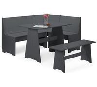 Newport Dark Grey 4 Seater Corner Dining Set