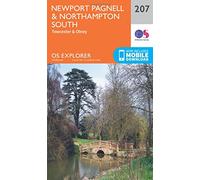 Explorer 207 Newport Pagnell & Northampton South Map With Digital Version, Orange One Size