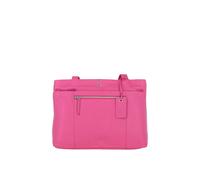 'Newport' Real Leather Multi-Pocket Shoulder Bag Ashwood Leather Pink One Size