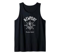 Newport Rhode Island Compass Rose Nautical Sailing Boat Tank Top
