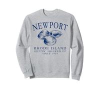 Newport RI Clams Gettin' Shucked Up Since 1639 Navy Blue Sweatshirt