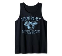 Newport RI Clams Gettin' Shucked Up Since 1639 Pale Blue Tank Top