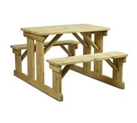 Newport Walk-in Picnic Bench Spruce Wood- 8 Seater