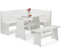 Newport White 4 Seater Corner Dining Set