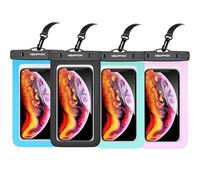 newppon Waterproof Cell Phone Pouch - 3 Pack Underwater Dry Bag Case Lanyard - Water Proof Clear Holder Protector for iPhone 16 15 14 Pro Max Plus Samsung Galaxy S23 S22 Ultra Note for Beach Swimming