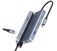 NewQ 140W USB C Hub, 4K@60Hz HDMI Dock, USBA 3.2, USBC 3.2, Gigabit Ethernet, PD-in 140W, 300mbps SD TF 4.0 Slot, Compatible w/Thunderbolt 3/4/5, Docking Station for MacBook, Windows, Chromebook