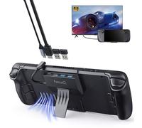 NewQ Ultra-Thin All-in-One Steam Deck Dock/OLED Stand with USB C Hub, HDMI 4K@60Hz, 2 USB A 3.0, 100W Max PD-in, Travel Accessories that Perfectly Match the Heat Dissipation Holes