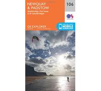 Newquay & Padstow Map | Wadebridge, Port Isaac & St Columb Major | Ordnance Survey | OS Explorer Map 106 | England | Walks | Hiking | Maps | Adventure