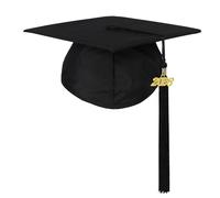 Newrara Graduation Unisex Matte Adult Graduation Cap with Tassel, Black, 9"x 9"'